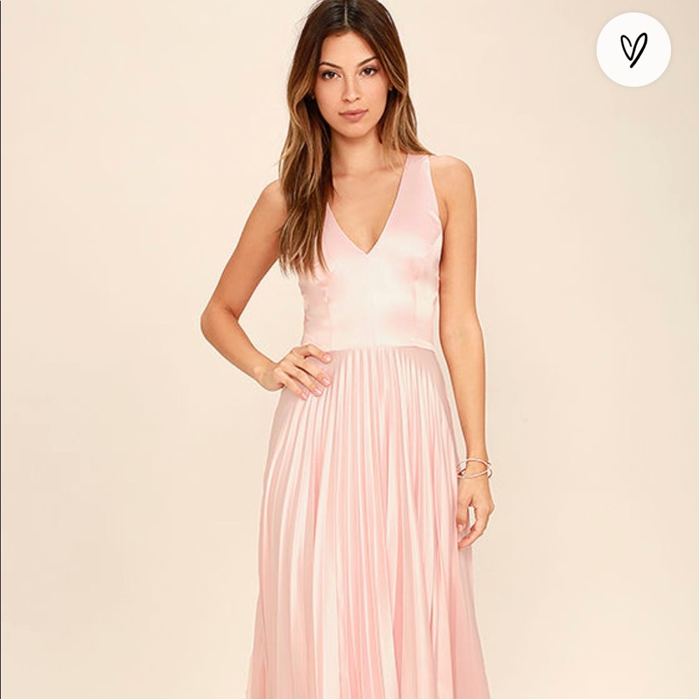 Lulus epic night blush maxi - never worn